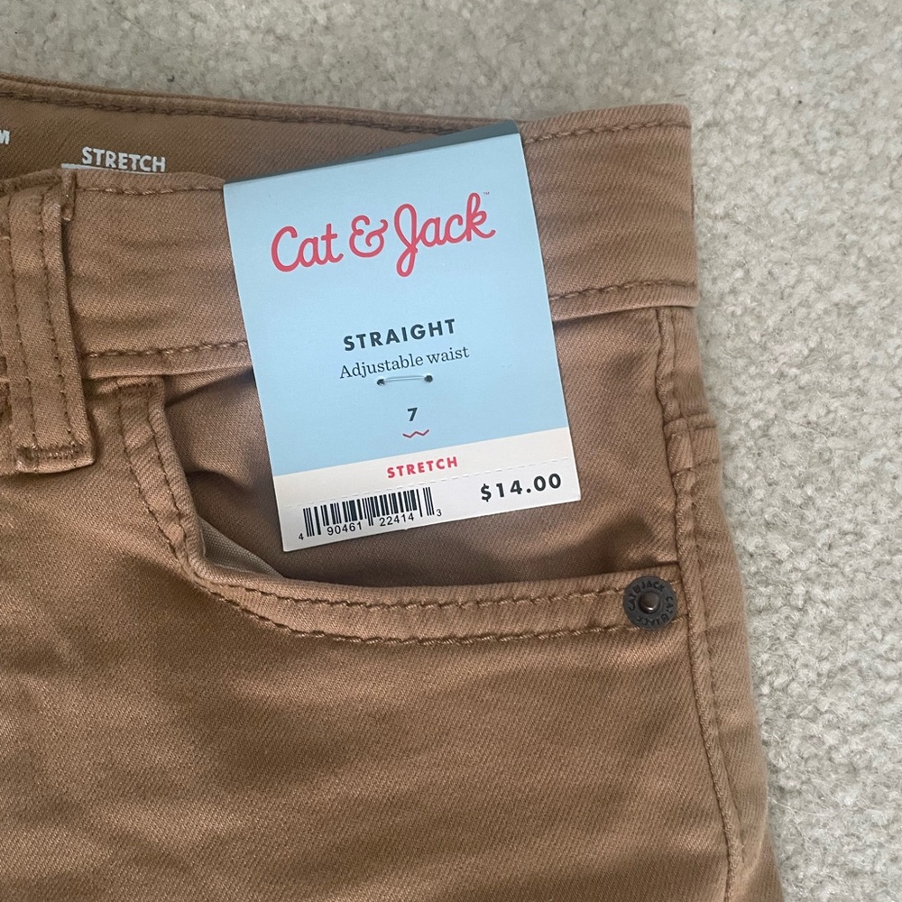 Boys tan jeans NWT